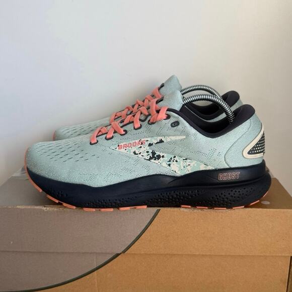 Brooks Ghost 16 Surf Flower/ Floral Women Running Sneakers - SZ 8 - Picture 4 of 14